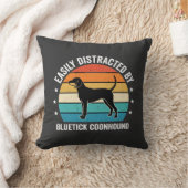 Bluetick Coonhound Retro Zonsondergang Hond Kussen (Deken)