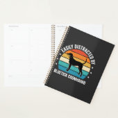 Bluetick Coonhound Retro Zonsondergang Hond Planner (Display)