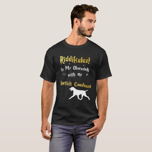 Bluetick Coonhound Riddikulus Bluetick Coonhound T-shirt (Voorkant volledig)