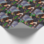 Bluetick Coonhound rijdt op fiets St. Patrick's Da Cadeaupapier (Hoek)