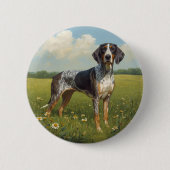 Bluetick Coonhound Ronde Button 5,7 Cm (Voorkant)