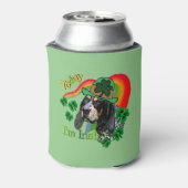 Bluetick Coonhound Saint Patricks Day Blikjeskoeler (Blikje Achterkant)