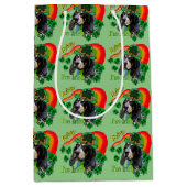 Bluetick Coonhound Saint Patricks Day Medium Cadeauzakje (Voorkant)