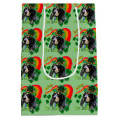 Bluetick Coonhound Saint Patricks Day Medium Cadeauzakje (Achterkant)