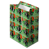Bluetick Coonhound Saint Patricks Day Medium Cadeauzakje (Achterkant Gekanteld)