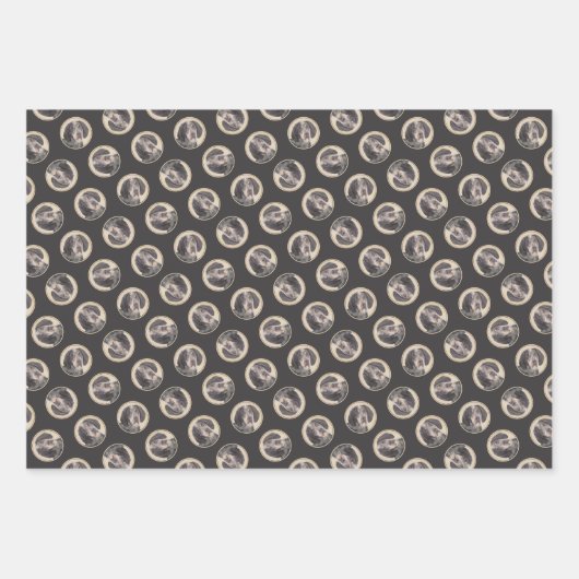 Bluetick Coonhound Schilderen met markeringen Dog Inpakpapier Vel (Voorkant 3)