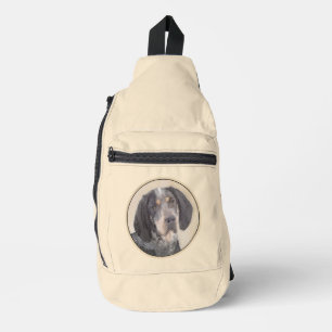 Bluetick Coonhound Schilderen met markeringen Dog  Sling Bag