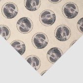 Bluetick Coonhound Schilderen met markeringen Dog  Tissuepapier (Detail)