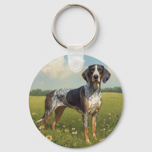 Bluetick Coonhound Sleutelhanger (Voorkant)