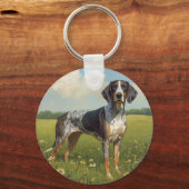 Bluetick Coonhound Sleutelhanger (Voorkant)