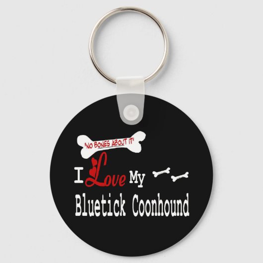 Bluetick Coonhound-sleutelhanger Sleutelhanger (Voorkant)
