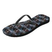 Bluetick Coonhound Sneeuw slee Kerstmis decoratie Teenslippers (Schuin)