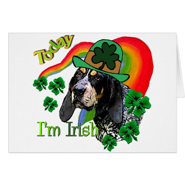 Bluetick Coonhound St Patricks (Voorkant Horizontaal)
