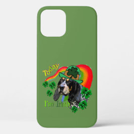 Bluetick Coonhound St Patricks iPhone 12 Hoesje