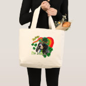 Bluetick Coonhound St Patricks Grote Tote Bag (Voorkant (product))