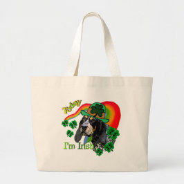 Bluetick Coonhound St Patricks Grote Tote Bag