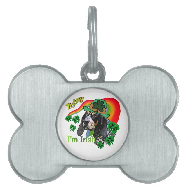Bluetick Coonhound St Patricks Huisdieren Naamplaatje (voorkant)