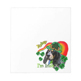 Bluetick Coonhound St Patricks Notitieblok