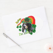 Bluetick Coonhound St Patricks Ovale Sticker (Envelop)