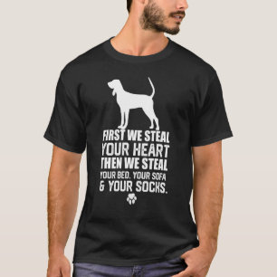 Bluetick Coonhound Steal je hartslag in je rug T-shirt