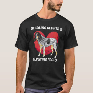 Bluetick Coonhound steelt harten en laat scheten T-shirt