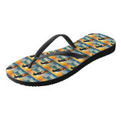 Bluetick Coonhound strand surfen schilderij  Teenslippers (Schuin)