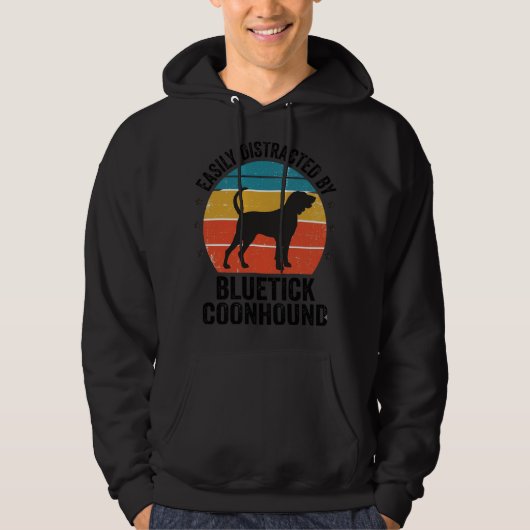 Bluetick Coonhound Vintage Hond Liefhebber Shirt O (Voorkant)