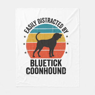 Bluetick Coonhound Vintage Hond Liefhebber Shirt O Fleece Deken