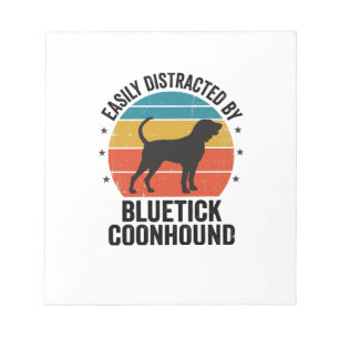 Bluetick Coonhound Vintage Hond Liefhebber Shirt O Notitieblok