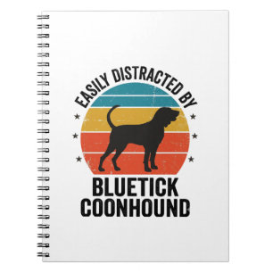 Bluetick Coonhound Vintage Hond Liefhebber Shirt O Notitieboek