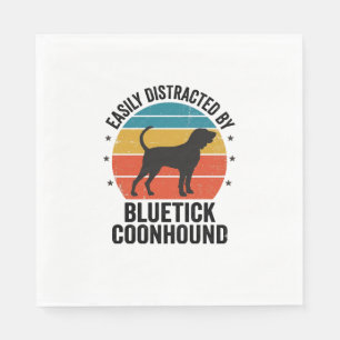 Bluetick Coonhound Vintage Hond Liefhebber Shirt O Servet