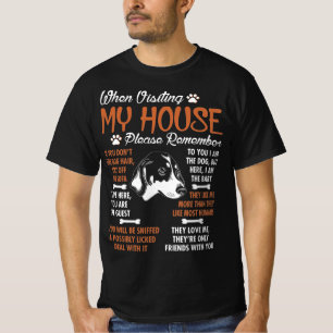Bluetick Coonhound Visting House T-shirt