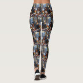 Bluetick Coonhound With Christmas Lights Holiday Leggings (Achterkant)