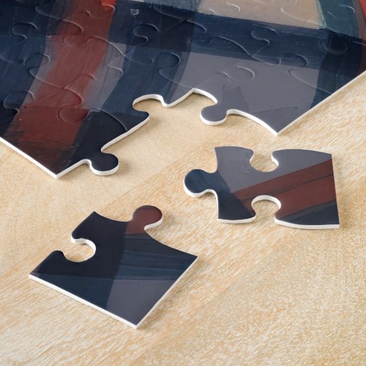 Bluetick Coonhound With Christmas Lights Holiday Legpuzzel (Zijkant)