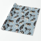 Bluetick Coonhound Wrapping Paper Cadeaupapier (Uitgerold)