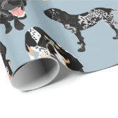 Bluetick Coonhound Wrapping Paper Cadeaupapier (Rol Hoek)