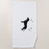 Bluetick Dog - Halloween Moon Silhouette Classic T Strandlaken (Voorkant)