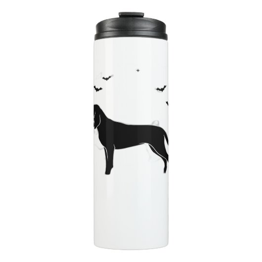 Bluetick Dog - Halloween Moon Silhouette Classic T Thermosbeker (Voorkant)