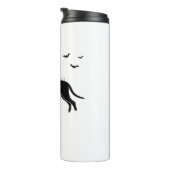 Bluetick Dog - Halloween Moon Silhouette Classic T Thermosbeker (Geroteerd rechts)