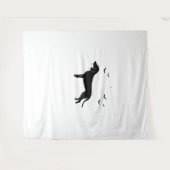 Bluetick Dog - Halloween Moon Silhouette Classic T Wandkleed (Voorkant (horizontaal))