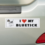 bluetick love sticker (Op auto)