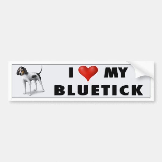 bluetick love sticker (Voorkant)