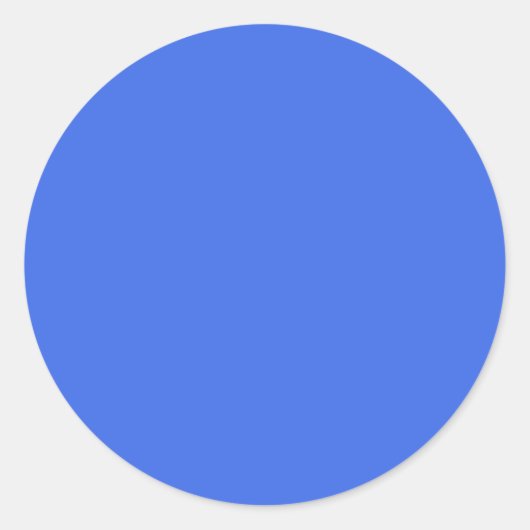 Bluetiful (effen kleur) ronde sticker (Voorkant)