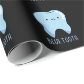 Bluetooth Funny Technical Blue Tooth Pun Dark BG Cadeaupapier (Rol Hoek)