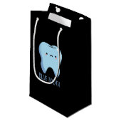 Bluetooth Funny Technical Blue Tooth Pun Dark BG Klein Cadeauzakje (Voorkant Gekanteld)