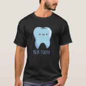 Bluetooth Funny Technical Blue Tooth Pun Dark BG T-shirt (Voorkant)