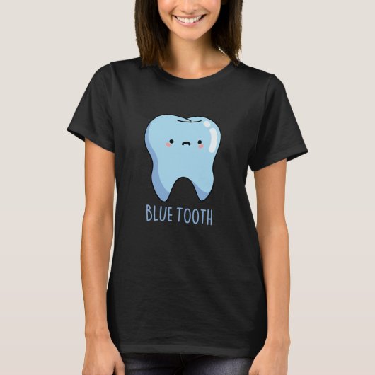 Bluetooth Funny Technical Blue Tooth Pun Dark BG T-shirt (Voorkant)