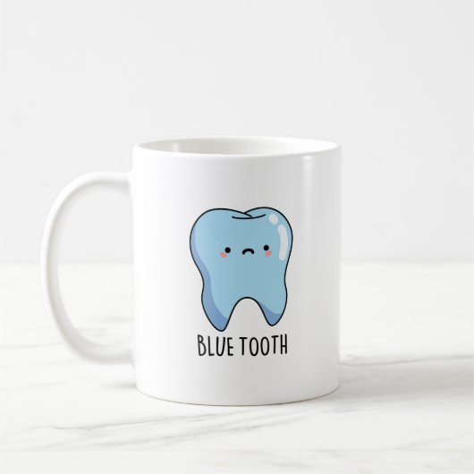 Bluetooth Funny Technical Blue Tooth Pun Koffiemok (Links)