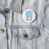 Bluetooth Funny Technical Blue Tooth Pun Ronde Button 5,7 Cm (In situ)
