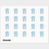 Bluetooth Funny Technical Blue Tooth Pun Ronde Sticker (Vel)